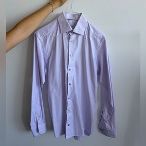 Eton Lavender Signature Twill Dress Shirt